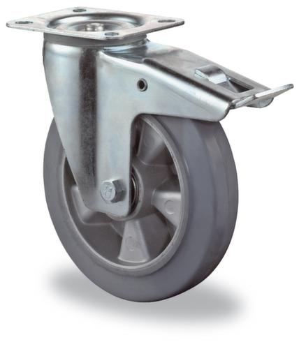 BS-ROLLEN Non-marking elastic solid rubber wheel