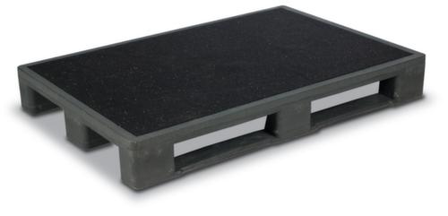 Heavy-duty hygiene pallet, PE regenerate, length x width 1200 x 1000 mm