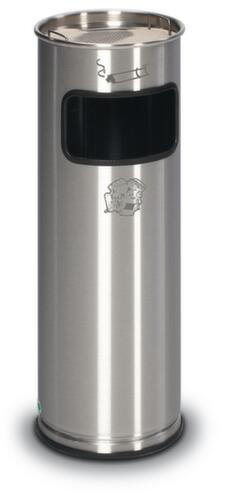 Stainless steel combination ashtray