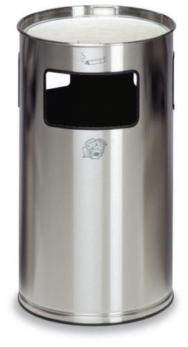 Stainless steel combination ashtray