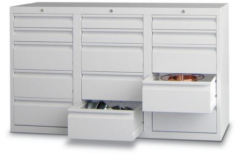 Light gray PAVOY drawer cabinet Basis with up to 34 drawers
