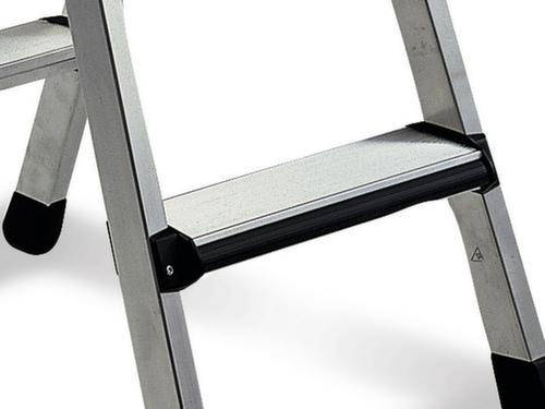 ZARGES Stepladder Comfortstep B with padded edges, 2 x 3 Checker plate steps with pad