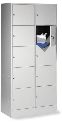 C+P Locker cabinet Classic light gray with up to 20 compartments