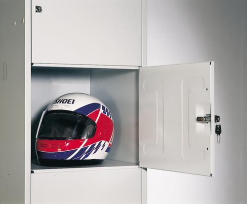 C+P Locker cabinet Classic light gray with up to 20 compartments