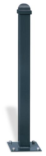 Style bollard with hemispherical head