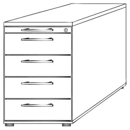Mobile or free-standing pedestals Solid