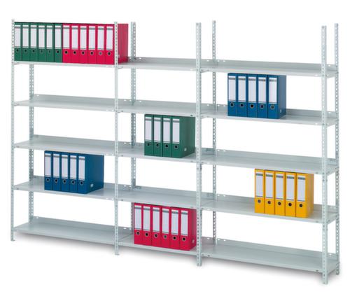hofe Screw-in file shelving, 5 Floors, with corrosion-protective zinc coating
