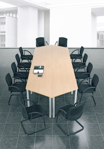 Trapezoidal conference table
