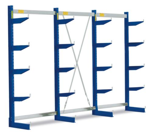 Cantilever rack, one-sided, height 1980 mm, 5 levels