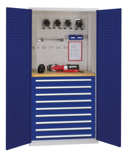 Kappes Workshop cabinet RasterPlan® with workbench top, 9 Drawer(s)