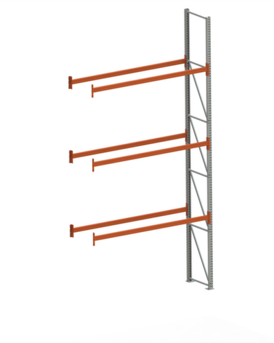 META Pallet rack MULTIPAL for 8 pallets, 2785 mm wide, 4 storage levels
