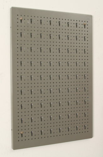 Allit Perforated plate StorePlus Flex M 60 for wall mounting, height x width 595 x 400 mm, silver gray