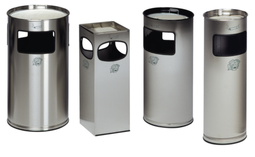 Stainless steel combination ashtray