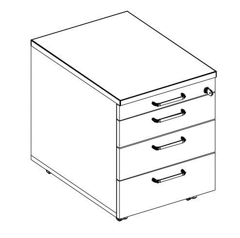 Nowy Styl Desk E10 with 4-legged frame