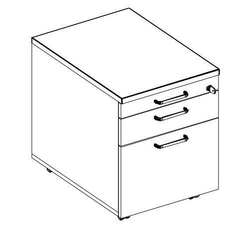 Nowy Styl Desk E10 with 4-legged frame