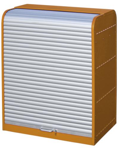 Drum cabinet with roller shutter door