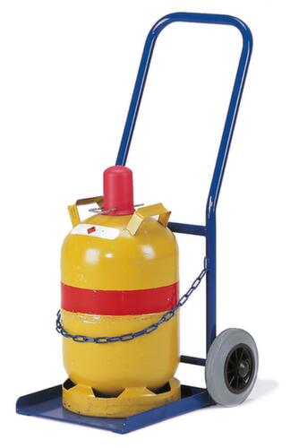 Rollcart Bottle trolley, for 1 x 11 kg propane gas bottle, Air tires