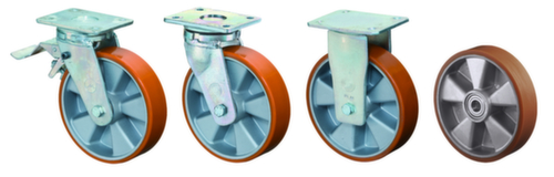 BS-ROLLEN Cast polyurethane heavy-duty wheel