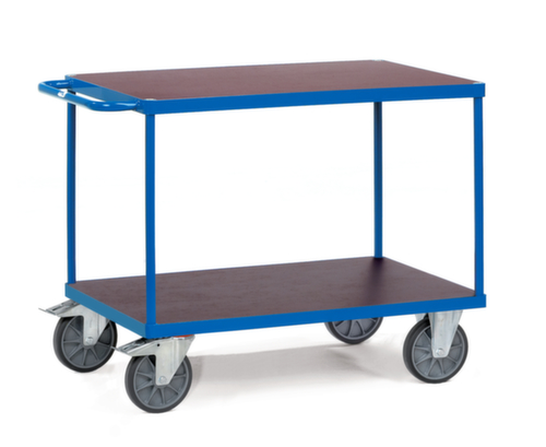 fetra Heavy-duty table trolley with waterproof + non-slip shelves