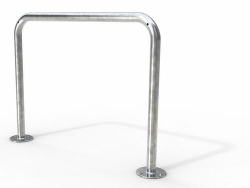 Bicycle leaning bracket made of round tube