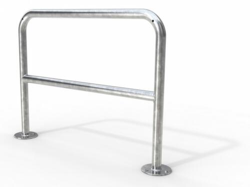 Bicycle leaning bracket made of round tube