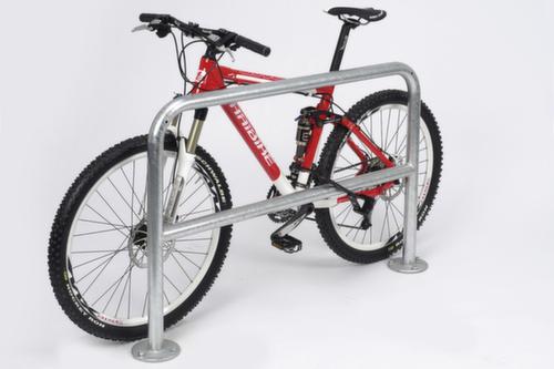 Bicycle leaning bracket made of round tube