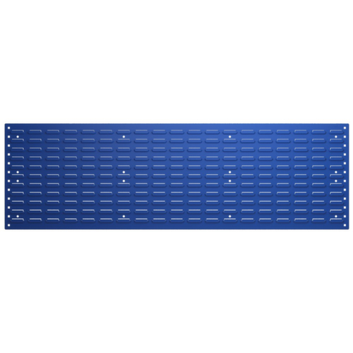 bott Slotted plate, height x width 457 x 1981 mm, RAL5010 Gentian blue
