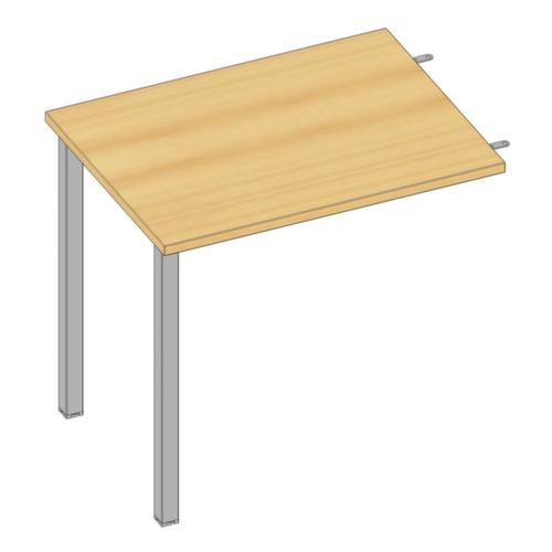 Quadrifoglio Height-adjustable add-on table Practika for desk with 4-legged frame