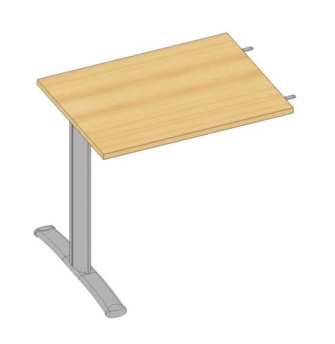 Quadrifoglio Add-on table Practika for desk with C-leg frame