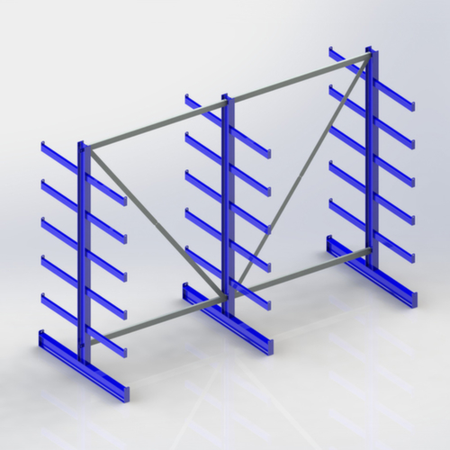 META Universal cantilever rack Atlas ST, on both sides, height 2000 mm, 6 levels
