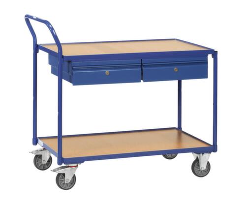 fetra Table trolley with drawers 1000x600 mm, load capacity 300 kg, 2 Shelves