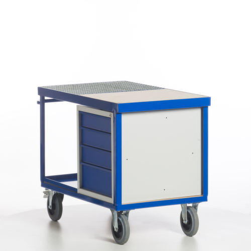 Rollcart Environmental workshop trolley with oil-tight tray and grating, load capacity 600 kg, loading area 1150 x 700 mm