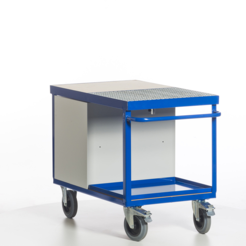 Rollcart Environmental workshop trolley with oil-tight tray and grating, load capacity 600 kg, loading area 1150 x 700 mm