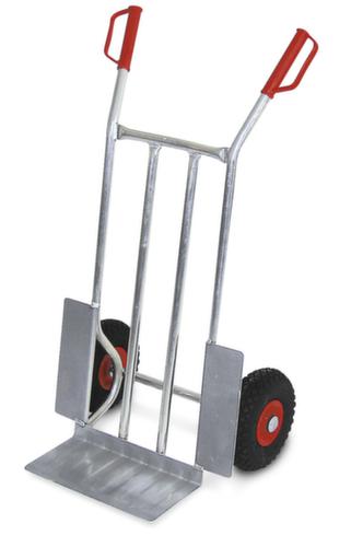 Aluminum hand truck, load capacity 200 kg, Polyurethane tires