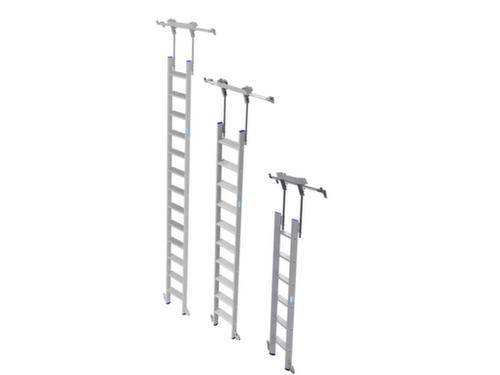 Roll-up shelf ladder