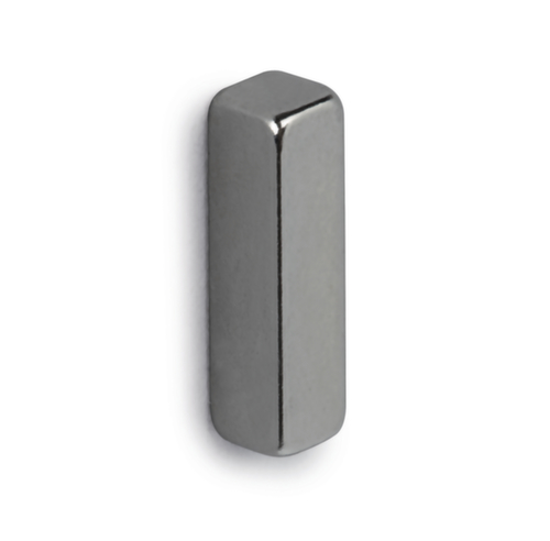 MAUL Bar magnet, light silver, height x width x depth 15 x 4 x 4 mm