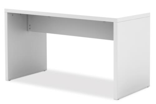 Bistro table, width x depth 1300 x 680 mm, top white