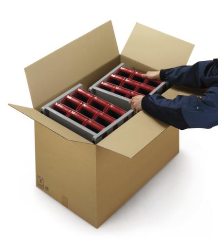 Corrugated cardboard folding carton 1-wall