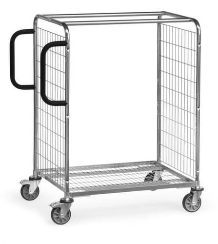 fetra Order picking trolley with mesh walls