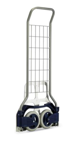 RuXXac Folding aluminum parcel trolley, load capacity 125 kg, Polymer tires