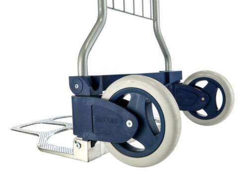 RuXXac Folding aluminum parcel trolley, load capacity 125 kg, Polymer tires