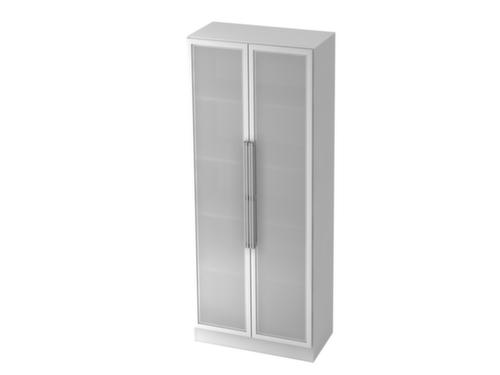 Office glass door cabinet Up and Down, 5 File heights