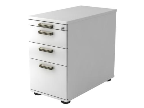 Pedestal Up and Down, 2 Drawer(s), white/white