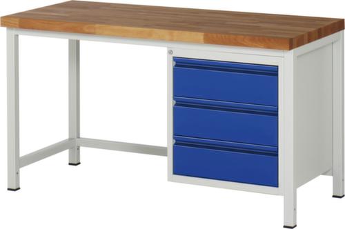 RAU Height-adjustable workbench Serie 8000 with beech top