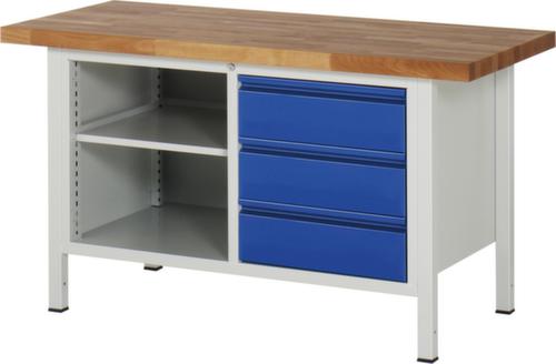 RAU Height-adjustable workbench Serie 8000 with beech top
