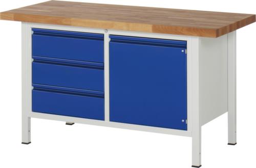 RAU Height-adjustable workbench Serie 8000 with beech top