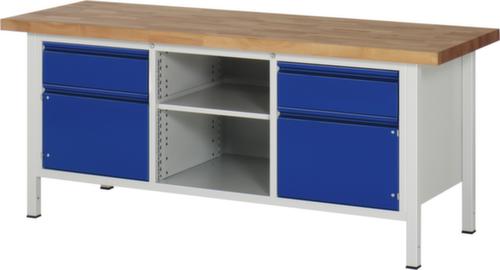 RAU Height-adjustable workbench Serie 8000 with beech top