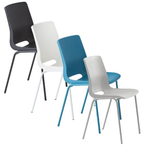 rbm Plastic shell chair Ana with colorful frame