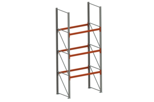 META Pallet rack MULTIPAL for 8 pallets, 1825 mm wide, 4 storage levels