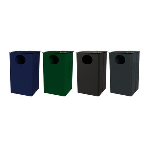 Combination ashtray with protective roof